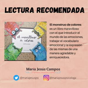 práctico Agradecido Molestia RECOMIENDO LEER EL MONSTRUO DE COLORES | Maria Jesús Campos
